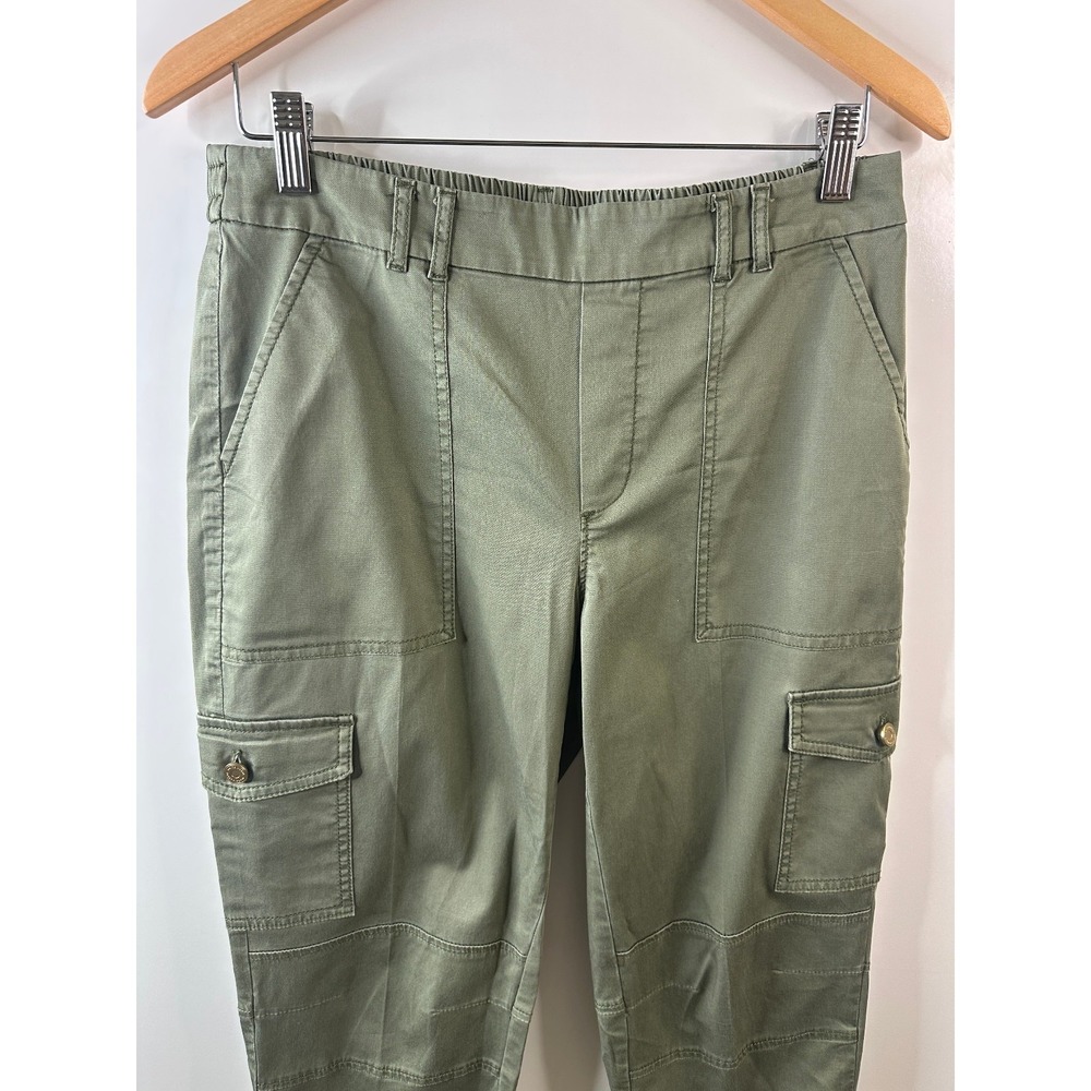 White House Black Market Cargo Jogger Pants Size 6 Olive Green Utility WHBM - Picture 9 of 11